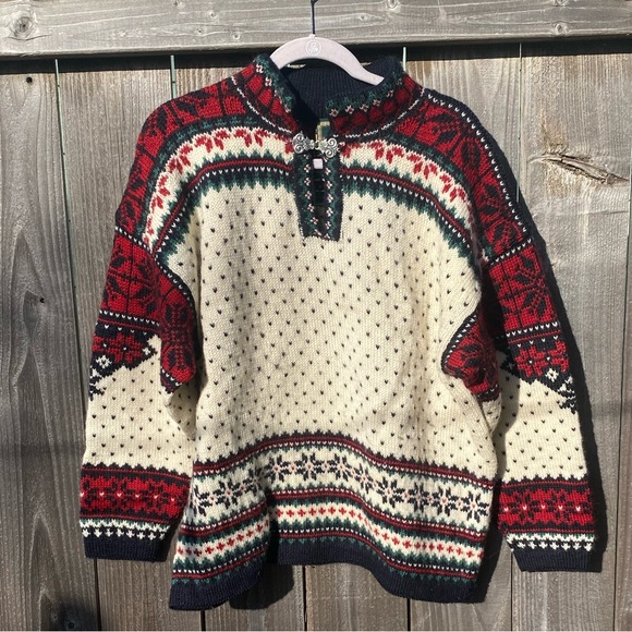 Dale of Norway Dale exclusive hand knit small unisex fair isle sweater